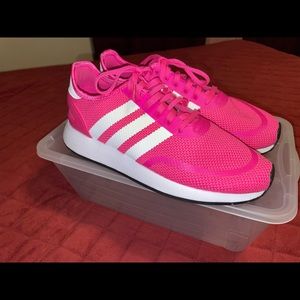 HOT PINK Adidas Ortholite Sneakers (7 Big Kid/9 Women’s)